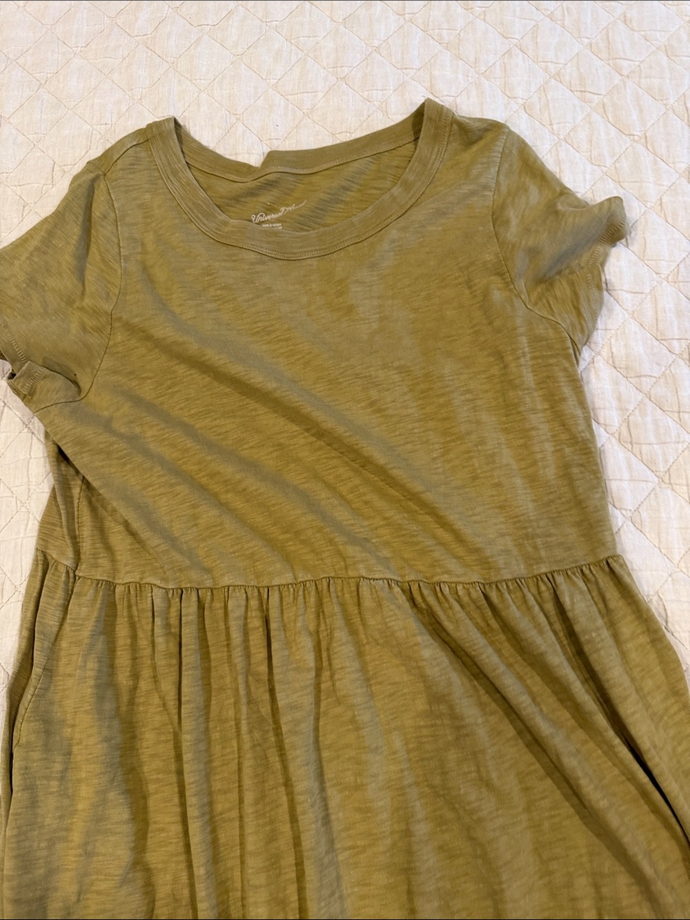 Women’s Olive Green Short Sleeve maxi